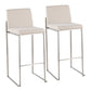 Fuji - Contemporary And Modern Elegance High Back Barstool - Furniture Home Direct