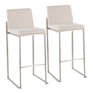 Fuji - Contemporary And Modern Elegance High Back Barstool - Furniture Home Direct