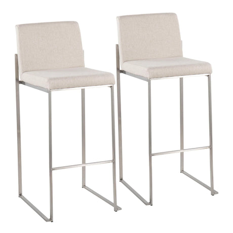 Fuji - Contemporary And Modern Elegance High Back Barstool - Furniture Home Direct