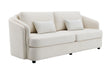 Mariko - Linen Sofa With 2 Toss Pillows - Beige - Furniture Home Direct