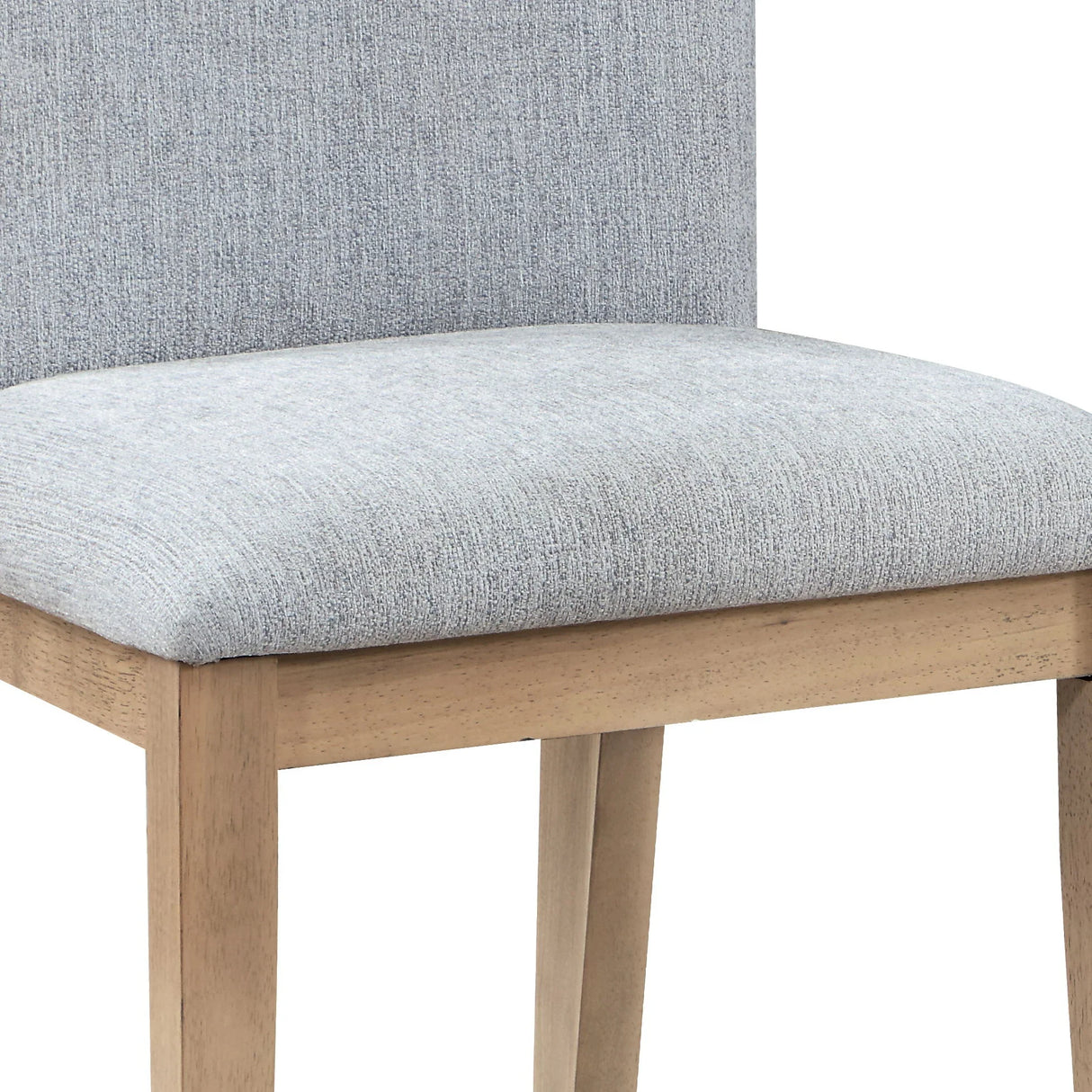 Caspian - Linen And Oak Finish Dining Chair (Set of 2) - Gray - Furniture Home Direct