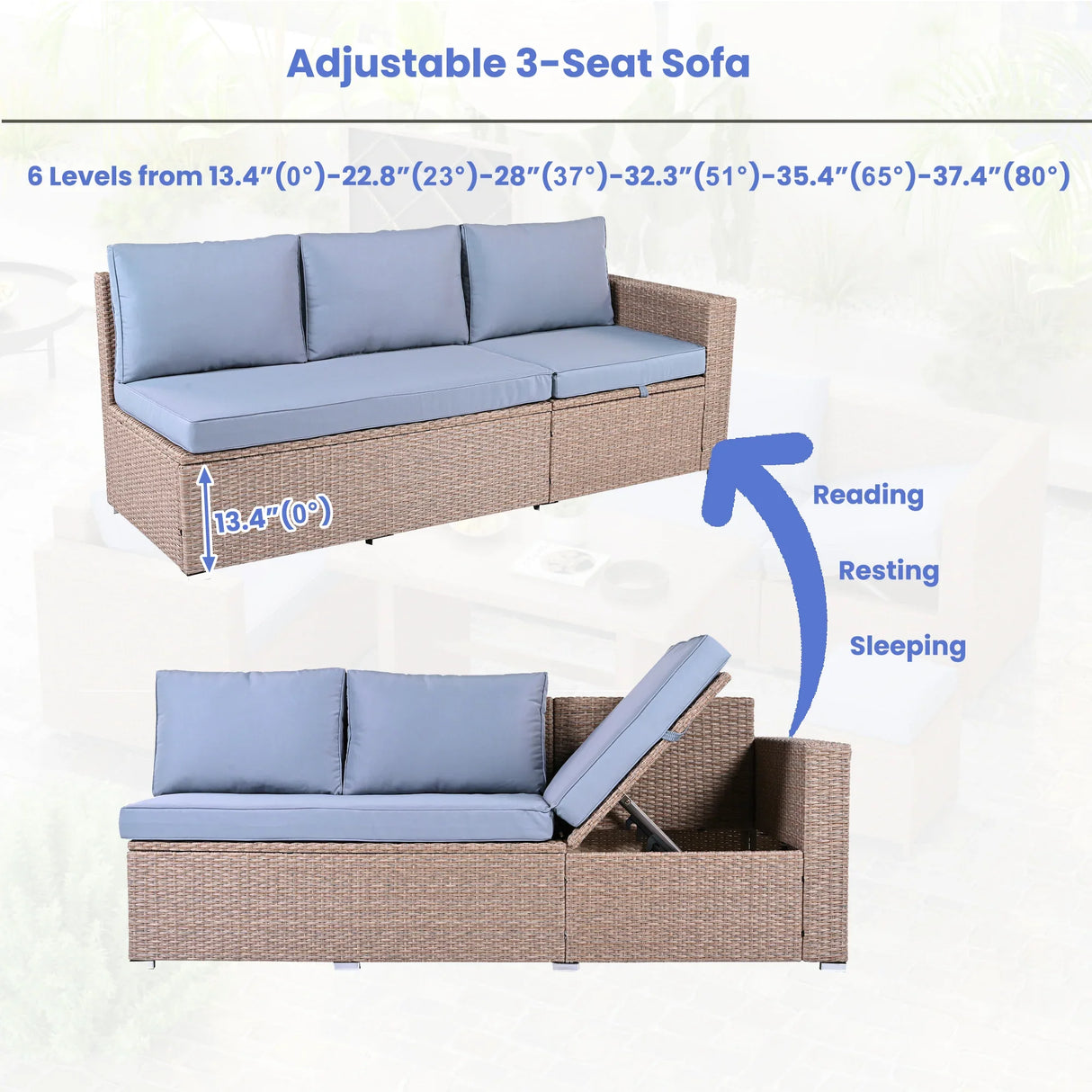 Outdoor 6-Piece Sectional Set - Furniture Home Direct