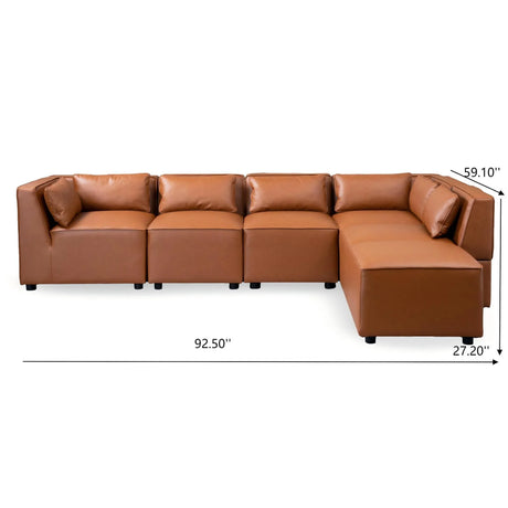 Wexford - Modular Sofa - Cognac - Furniture Home Direct