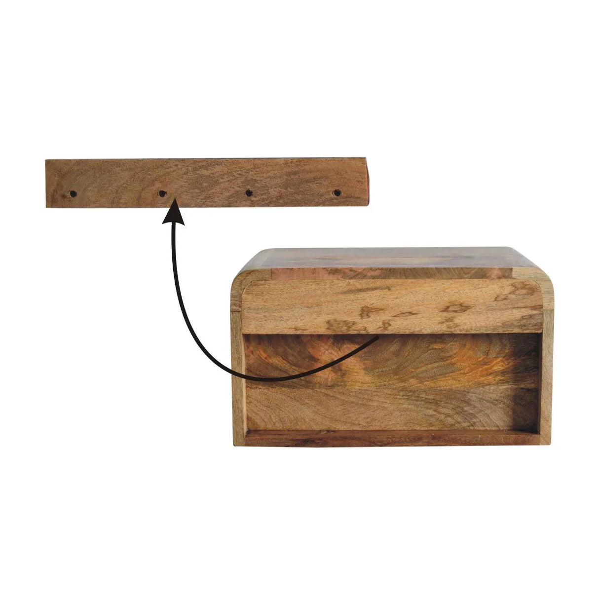 Floating Bedside Nightstand - Furniture Home Direct