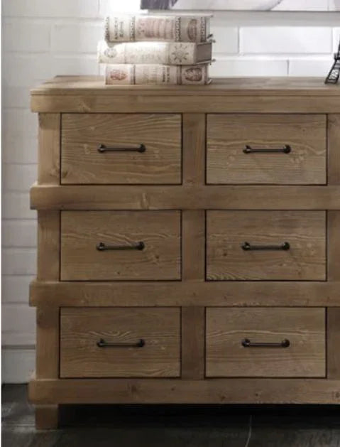 Adams - Anqtique Dresser - Brown Oak - Furniture Home Direct