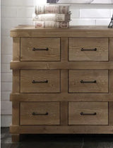 Adams - Anqtique Dresser - Brown Oak - Furniture Home Direct