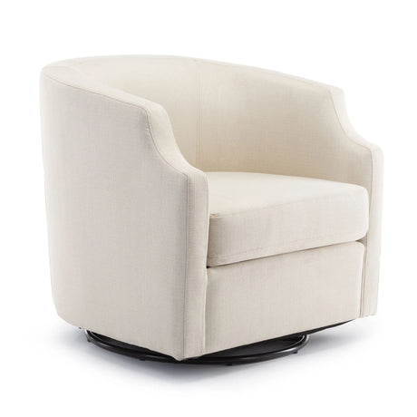 Isabelle - Swivel Glider Barrel Chair - Furniture Home Direct