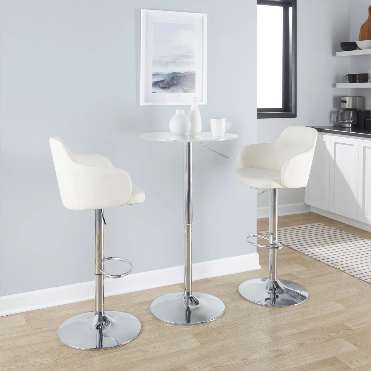 Adjustable Contemporary Bar Table - Furniture Home Direct