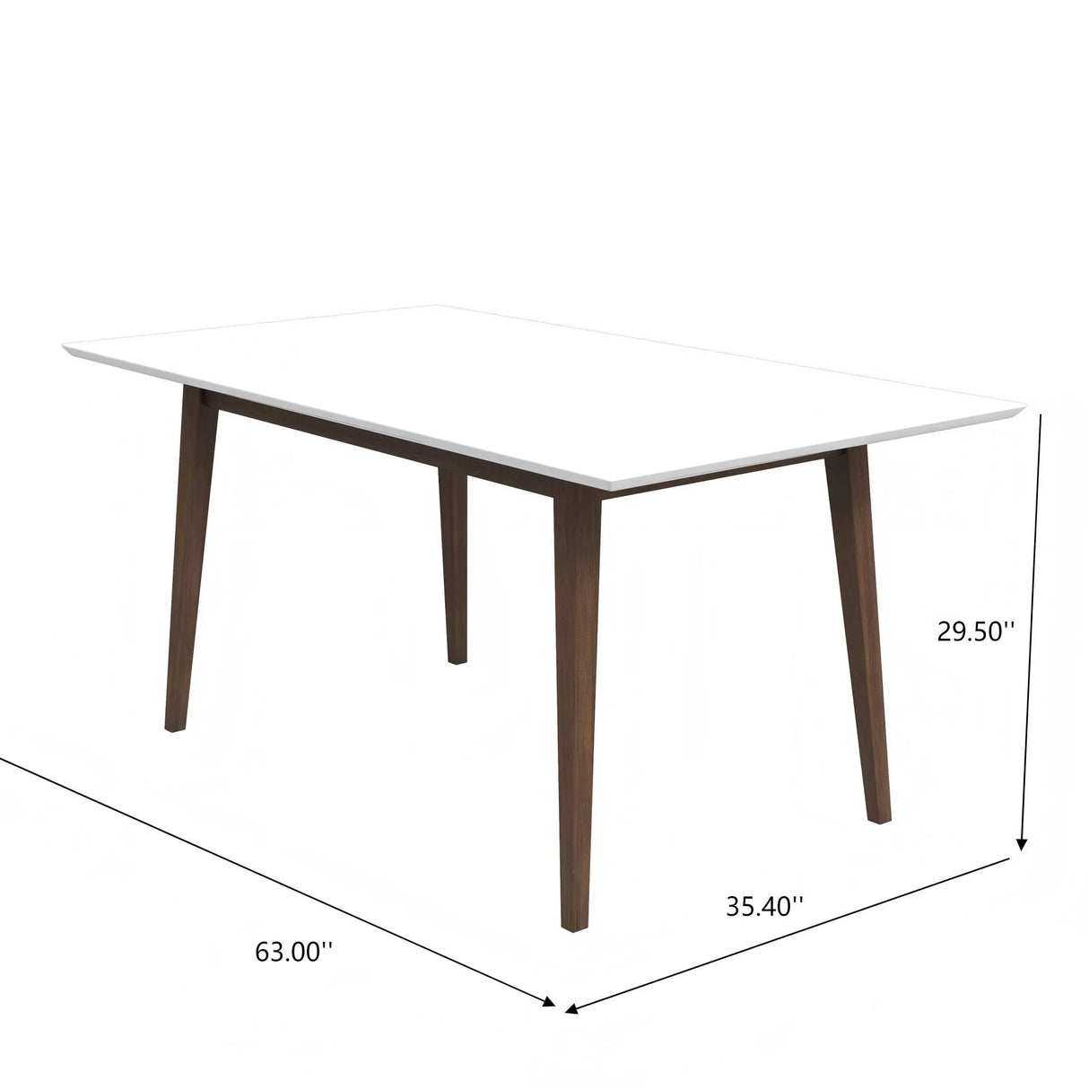 Mary - Modern Style Rectangular Dining Kitchen Table - Furniture Home Direct