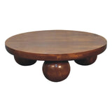 Central Ball Table - Chestnut - Furniture Home Direct
