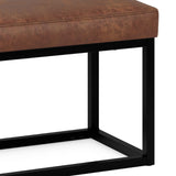Reynolds - Small Bench - Distressed Saddle Brown - Furniture Home Direct