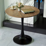 Mid-Century Round Dining Table With Pedestal Base For 2 - 4 People - Furniture Home Direct