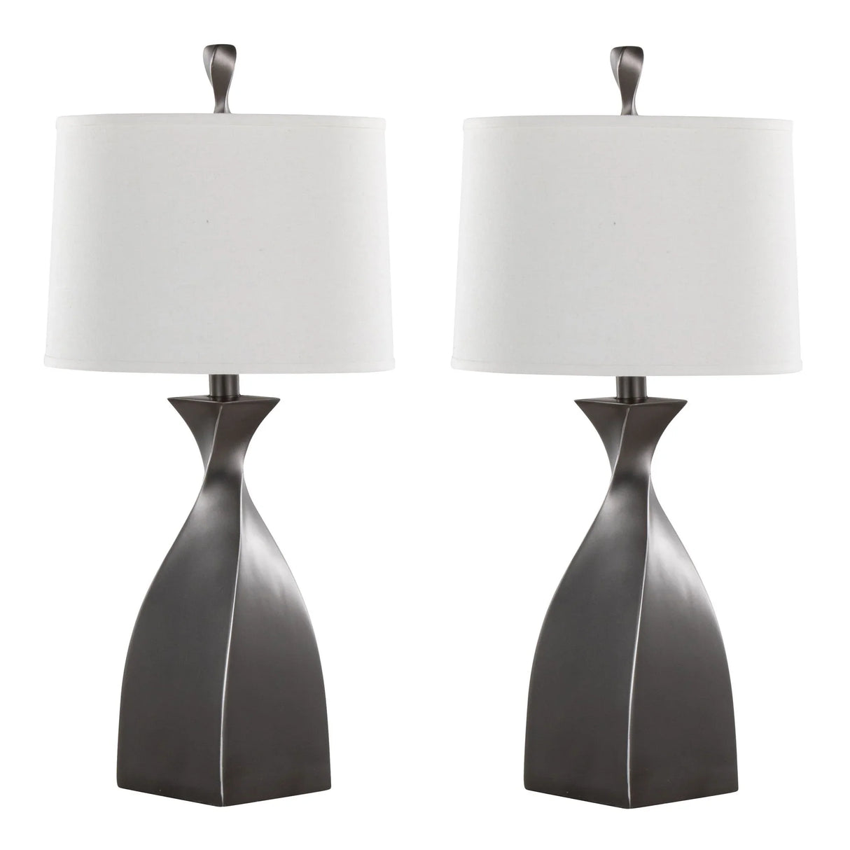 Curvo - Contemporary Polyresin Table Lamp (Set of 2) - Furniture Home Direct