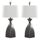 Curvo - Contemporary Polyresin Table Lamp (Set of 2) - Furniture Home Direct