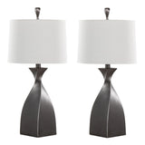 Curvo - Contemporary Polyresin Table Lamp (Set of 2) - Furniture Home Direct