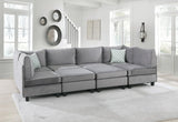 Simona - Velvet Modular Sectional Sofa - Furniture Home Direct