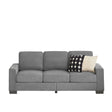 Modern Snowfleece Fabric 3 Seater Sofa With Cup Holder - Furniture Home Direct