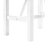 Dining Set Drop Leaf Counter Height With 2 Chairs White Gray - Furniture Home Direct