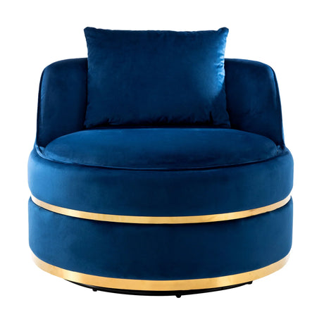 360 Degree Swivel Over Sized Upholstered Barrel Chair - Furniture Home Direct