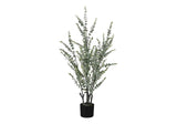 44" Tall, Artificial Plant, Eucalyptus Tree, Indoor, Faux, Fake, Floor, Greenery, Potted, Real Touch, Decorative - Green / Black - Furniture Home Direct