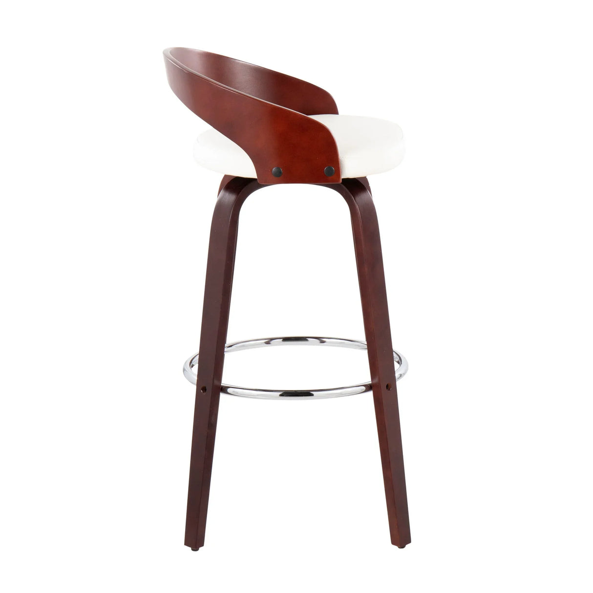 Grotto - Mid Century Elegant Design Modern Barstool With Swivel (Set of 2) - Furniture Home Direct