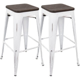 Oregon - Contemporary Barstool (Set of 2) - Furniture Home Direct