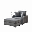 Oversized Chaise Lounge Chair With Ottoman And Storage - Furniture Home Direct