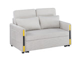 Percy - Teddy Velvet Sleeper Loveseat With Dual-Pull Sleeper Design - Furniture Home Direct