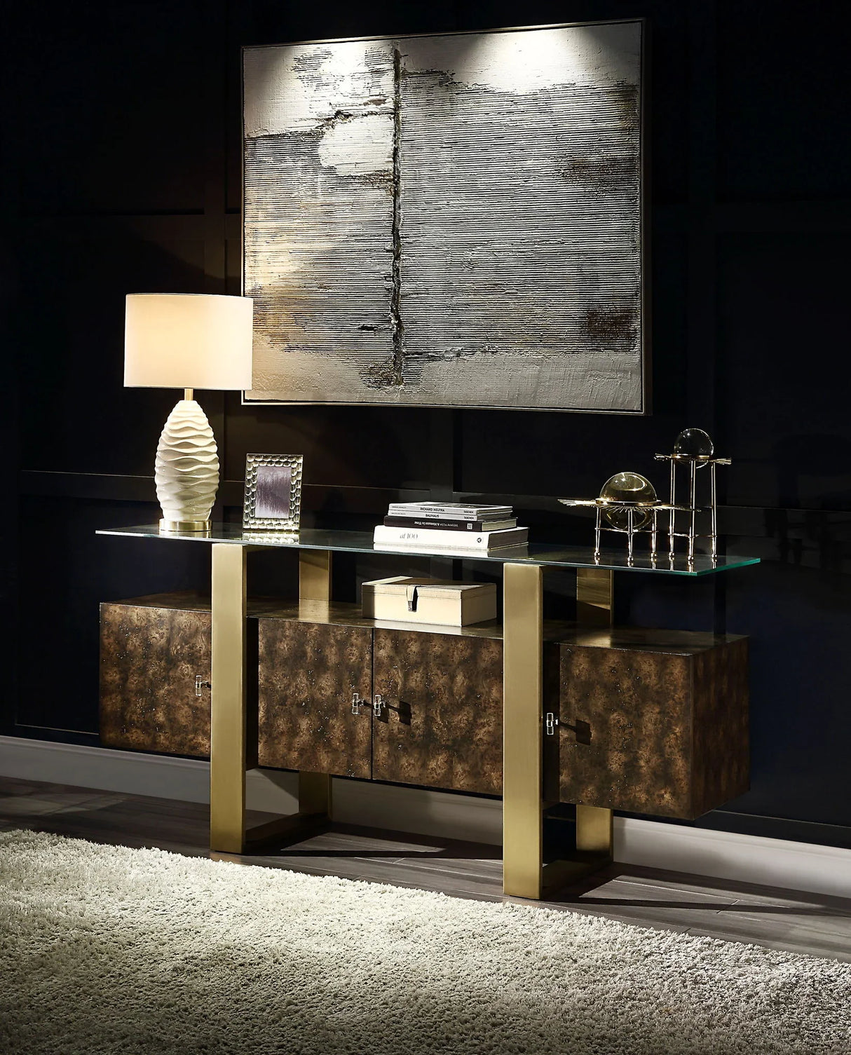 Mabyn - Console Cabinet - Brown - Furniture Home Direct