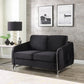Hathaway - Velvet Modern Chic Loveseat Couch - Furniture Home Direct