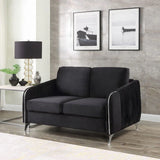 Hathaway - Velvet Modern Chic Loveseat Couch - Furniture Home Direct