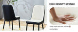 Dining Chairs Modern Two Tone Set of 4 White and Black - Furniture Home Direct