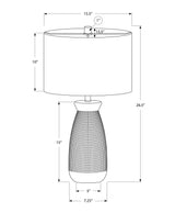 Lighting, Table Lamp, Ceramic, Contemporary - Gray - Furniture Home Direct