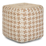 Cullen - Cube Pouf - Natural - Furniture Home Direct