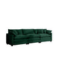 Mid-Century Modern 3 Seater Sectional Sofa With Arm And Throw Pillows - Furniture Home Direct