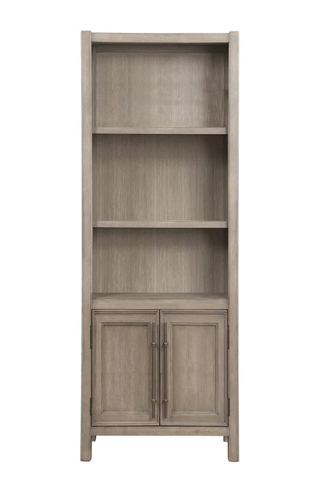 Cypress Lane - Bookcase Pier Cabinet - White Oak - Furniture Home Direct