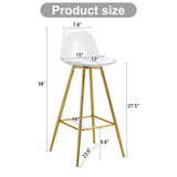 Stylish Upholstered Bar Chairs With Metal Leg - Furniture Home Direct