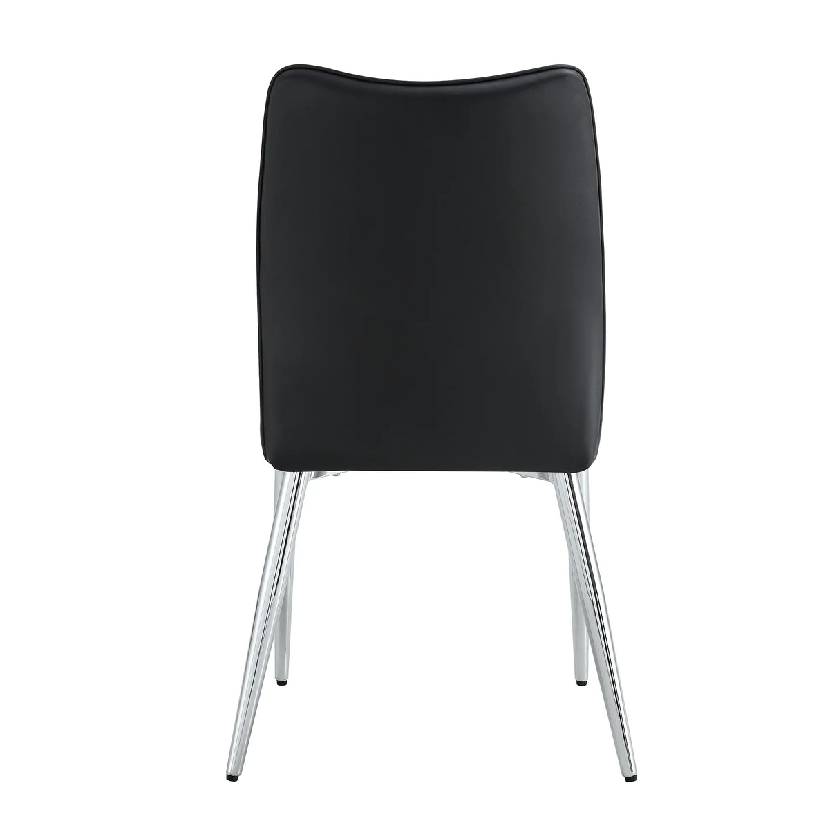 Dining Chairs with PU Upholstery and Metal Legs Black - Furniture Home Direct