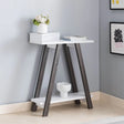 Contemporary Console Table With Two Shelves - Furniture Home Direct