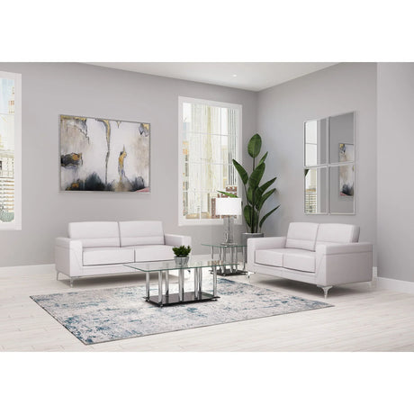 Creta - Loveseat - Light Gray - Furniture Home Direct