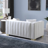 Modern Loveseat - White - Furniture Home Direct