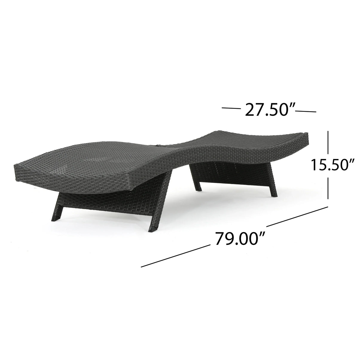 Wicker Chaise Lounge - Furniture Home Direct