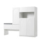 Elegant 2 In 1 Shoe Cabinets With Soft Cushion Versatile Shoe Rack Organizer With Adjustable Shelves - Furniture Home Direct