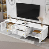TV Cabinet With 2 Drawers And 2 Cabinets - Furniture Home Direct