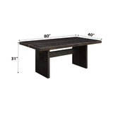 Jaramillo - Rustic Dining Table - Espresso / Gold - Furniture Home Direct
