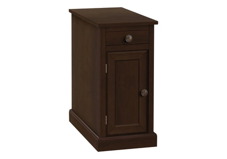 Accent End Table, Storage Drawer, Versatile Design - Espresso - Furniture Home Direct