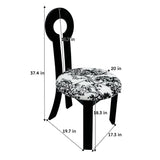 Key Design, Dining Chairs (Set of 2) - White / Black - Furniture Home Direct