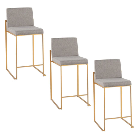 Fuji - Contemporary High Back Stylish Counter Stool - Furniture Home Direct