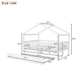 Creativity House Bed With Twin Size Trundle - Furniture Home Direct