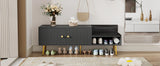 Modern Shoe Cabinet - Black - Furniture Home Direct
